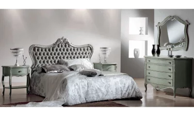 Комплект мебели в спальню Vaccari Giovanni Bella Italia (кровать 180*200, 2 тумбы прикроватные, комод) BV1411/L+BV1413/L