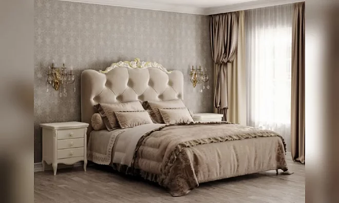 Кровать В Спальню Kreind Romantic Gold R714D-K02-AG-B01