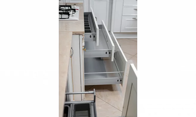 Stosa Cucine Dolcevita Кухня + Столешница+Мойка Бежевый\Золото P/expo