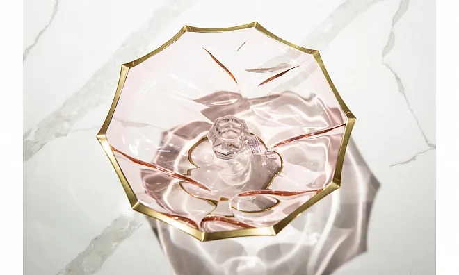 Конфетница VETRERIE DI EMPOLI  ROSA BO-0032S1