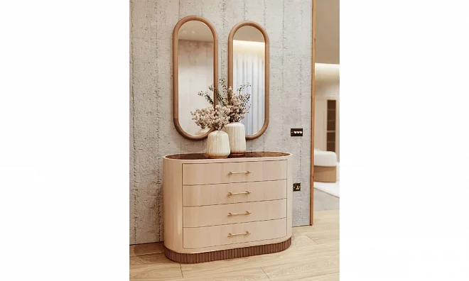 Спальня (кровать, тумба прикроватная 2 штуки. комод, зеркало 2 штуи) Am Classic Twee 434957