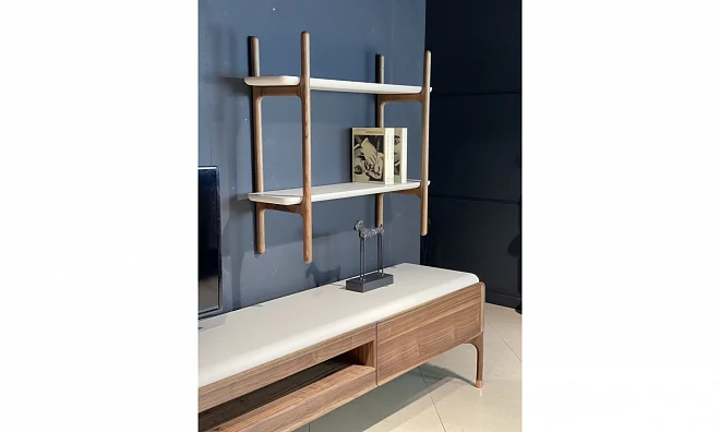 Тумба ТВ (SET)+ 2 навесные полки Homage Diamond 434235