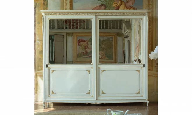 Комплект мебели в спальню Vaccari Giovanni Bella Italia (кровать 180*200, 2 прикроватные тумбы, комод, туалетный стол, шкаф-купе 2-х дверный) BV5092/180+BV5073