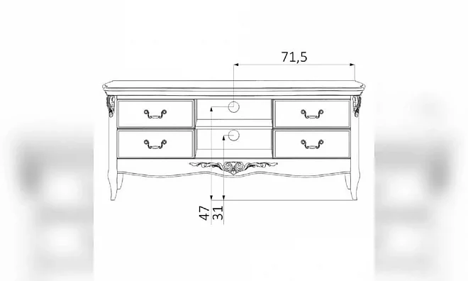 Тумба Тв Kreind Atelier Home APs116-K04-S