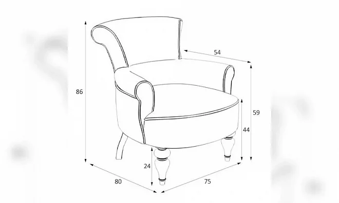 Кресло Kreind Перфетто M11-W-B18 M11-W-B18