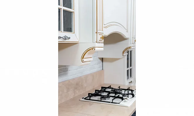 Stosa Cucine Dolcevita Кухня + Столешница+Мойка Бежевый\Золото P/expo