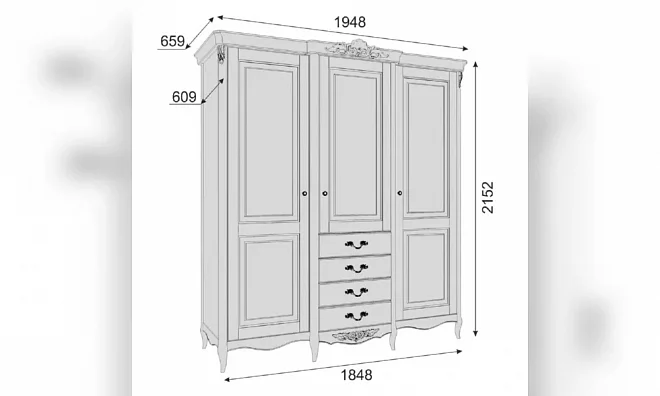 Шкаф Распашной Kreind Atelier Home APs623E-K04-S